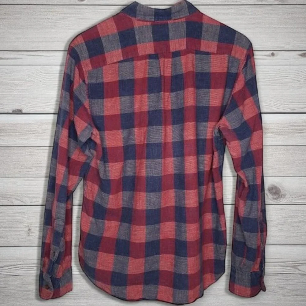 J Crew Homespun Slim Buffalo Plaid Shirt Men's Button Down Preppy Country Farm M
